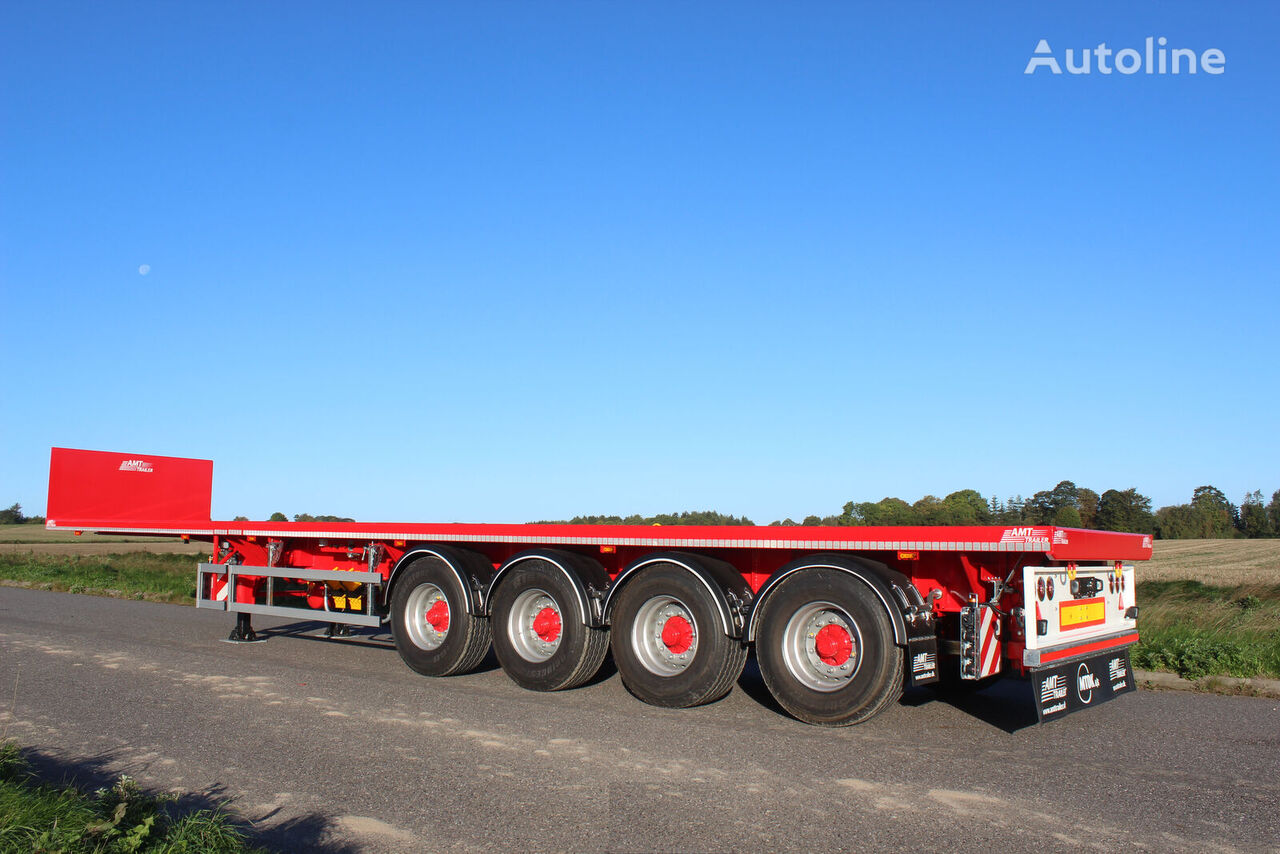 nova polprikolica platforma AMT Trailer UL400 4 akslet åben trailer med 6,5 m. udtræk