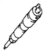 injektor Fuel Injector za vlačilec MERCEDES-BENZ Actros MP2/MP3 (2002-2011)