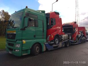 tovornjak avtotransporter MAN TGA 26.440 FVG LKW Autotransporter + prikolica avtotransporter
