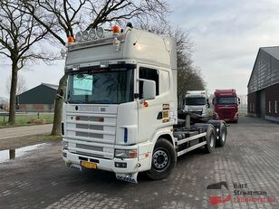 tovornjak kabelski sistem Scania R 124 L 400 6x2 NA Euro 2 handgeschakeld met kabel containersyst