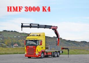 tovornjak platforma Scania R 400 Pritsche 6,50m +HMF 3000K4/FUNK*TOPZUSTAND