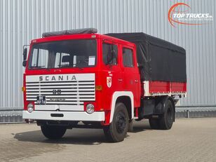 tovornjak s pomične zavese Scania 80 Super Crewcab, Doppelcabine, Intercooler, Oldtimer, Good Cond