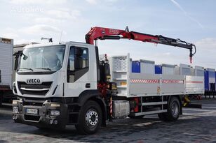 tovornjak tovorna ploščad IVECO STRALIS 310	Flatbed + crane FASSI 110