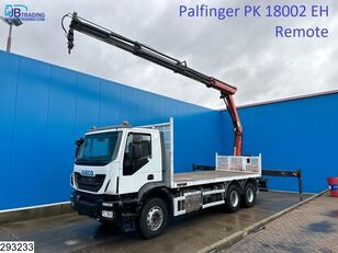 tovornjak tovorna ploščad IVECO Trakker 360 6x4, Palfinger, Remote, Steel suspension