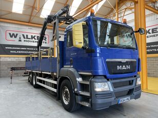 tovornjak tovorna ploščad MAN TGS 26.360, 6X2 26 TONNE DRAWBAR SPEC BRICK GRAB – 2014 – DG64 V