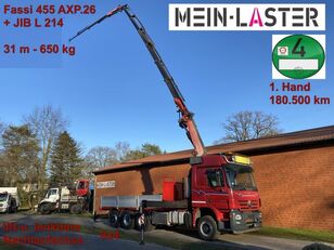 tovornjak tovorna ploščad Mercedes-Benz 3548 Actros 8x4 Fassi 455 + JIB 31m Seilwinde