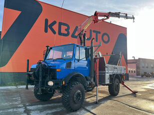 tovornjak tovorna ploščad Mercedes-Benz Unimog U 1750 L 4x4 PK105B+BASKET / WINCH / PLATFORM L=2941 mm