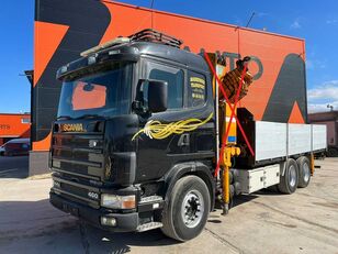 tovornjak tovorna ploščad Scania R 144 6x2 SOLD WITHOUT CRANE ! / PLATFORM L=6385 mm