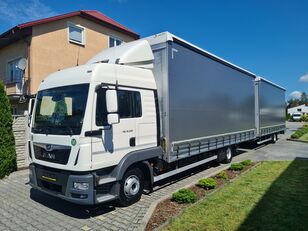 tovornjak s pomične zavese MAN TGL 12.250 E6 ACC ZESTAW TANDEM , 2019r