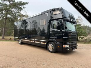 tovornjak za prevoz konj Scania 5-paards paardenvrachtwagen Roelofsen LIVING 18T