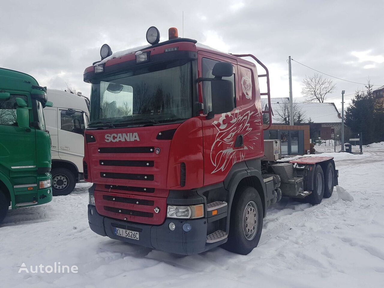 tovornjak za prevoz lesa Scania R500
