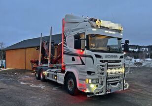 tovornjak za prevoz lesa Scania R580 *6x4 *CRANE FTG V10 *SERVICE AGREEMENT