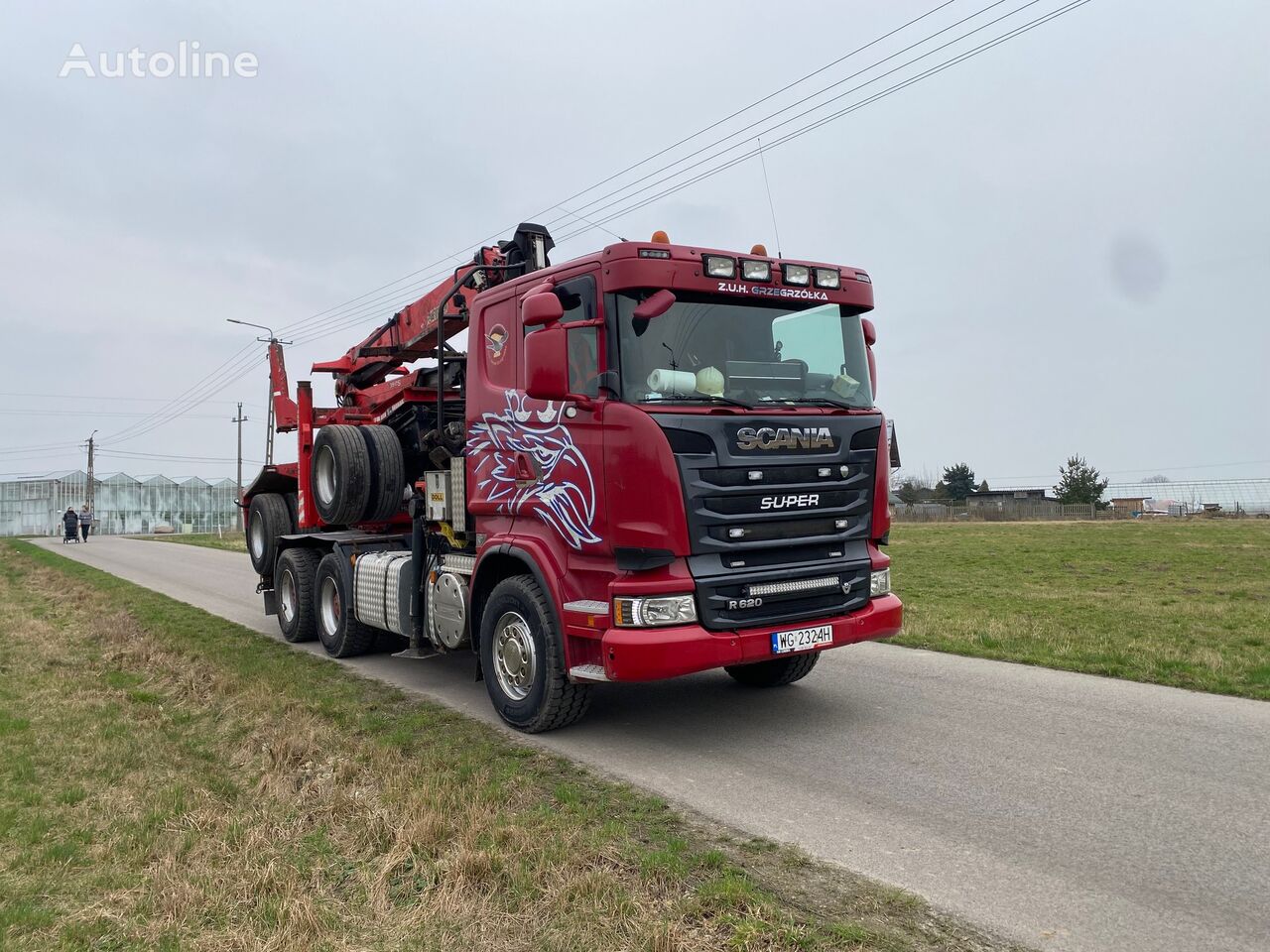 tovornjak za prevoz lesa Scania R620