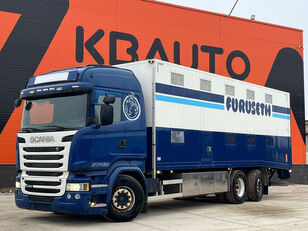 tovornjak za prevoz živine Scania R 490 6x2*4 RETARDER / BOX L=8043 mm
